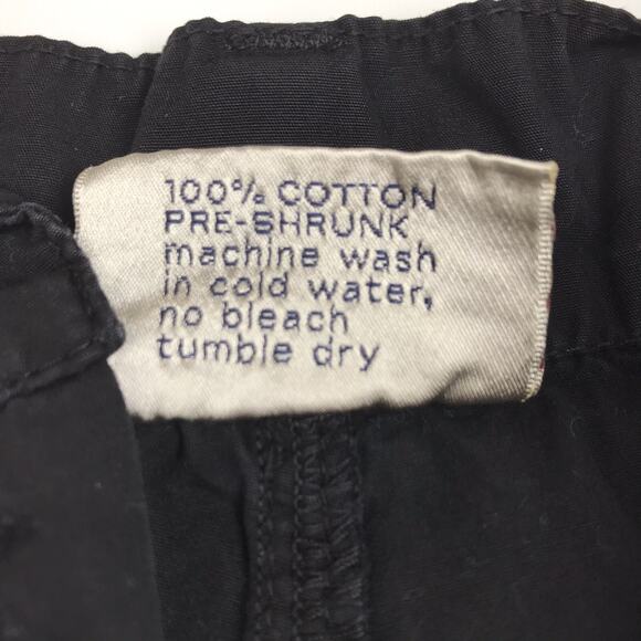 XCVI Black Utility Pants High Rise Straight Leg Pockets Cotton Women's Large - Picture 10 of 10